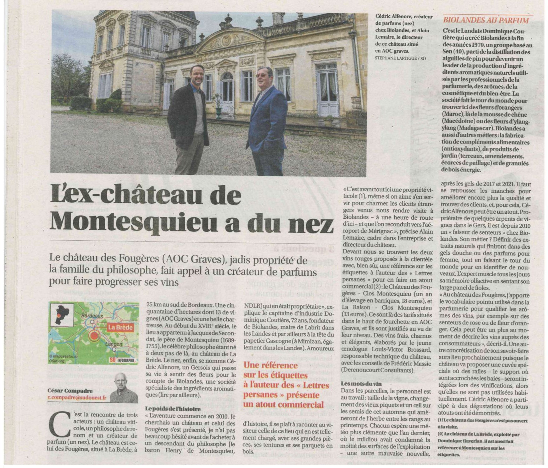 Château des Fougères Clos Montesquieu, Graves, rouge