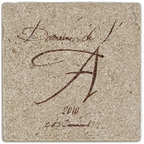 Dessous de verres en corian à l'effigie de grands châteaux Bordelais.