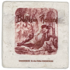 Dessous de verres en marbre Italien à l'effigie de grands domaines viticoles Français.