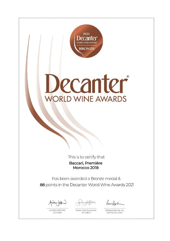 Domaine de Baccari "Première de Baccari", Maroc, rouge