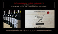 Coffret numéroté "Collection verticale" du domaine de l'A, Castillon Côtes de Bordeaux, rouge