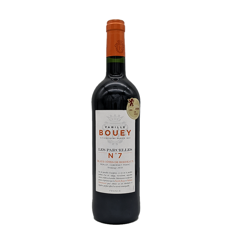 Les Parcelles N°7, Bouey et Derenoncourt, Blaye, rouge