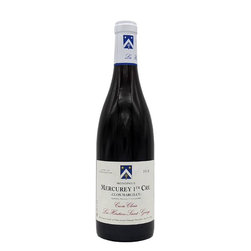 Les Héritiers Saint-Genys "Clos Marcilly" (Monopole), cuvée Clovis, Mercurey 1er Cru, rouge