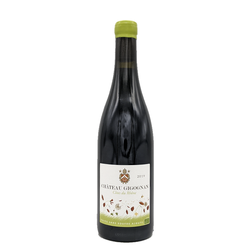 Château Gigognan cuvée sans soufre, Côtes du Rhône, rouge